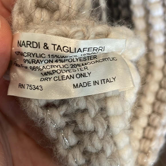 Brown Striped Knit Pom Hat - Picture 6 of 6